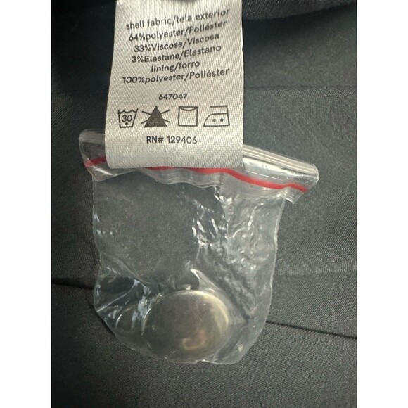 VENUS Dark Gray W/ Black Collar high/Low 1 Button suit tuxedo blazer Size 2 - Picture 6 of 9